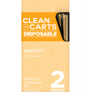 Clean Carts Disposable BISCOTTI 2G