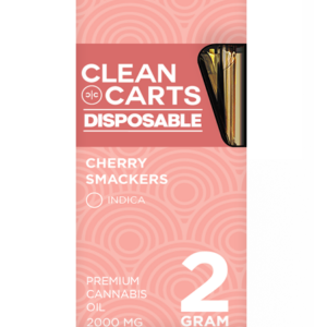 Clean Carts Disposable CHERRY SMACKERS 2G