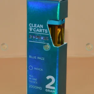 Clean Carts Disposable Blue Razz 2g